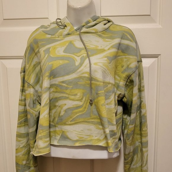Wild fable green swirl women's hoodie size medium new